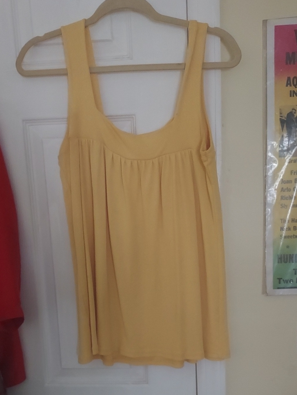 Michael Stars Womens Tank Top Yellow O/S